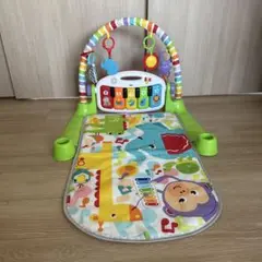 カラフルな動物柄 ベビージム 音楽機能付き