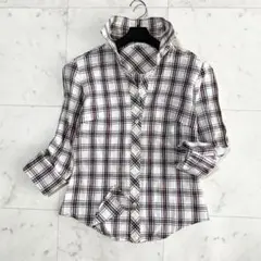 m's select エムズセレクト　シャツ　長袖　コットン　リネン　36