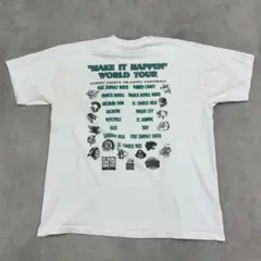 95年　アメリカ　生徒会　トップス　半袖　Tシャツ　古着　ホワイト　白　XL
