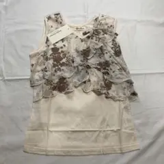 新品　未使用　ミルフェルム　授乳　トップス　タンクトップ　シフォン　M