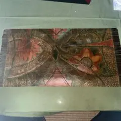 アート風彫刻模様　本革マット　箱入り