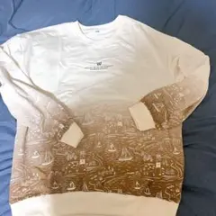 【新品・未使用】メンズトレーナー　薄手　柄あり　2XL
