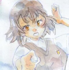 手描きイラスト　とある科学の超電磁砲　御坂美琴