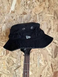 New Era 黒 バケットハット