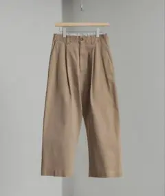 【WYM LIDNM】HARD GABA LOOSE FIT TROUSERS