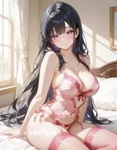 AIイラスト　美女 L版サイズ 1点物 D32