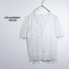 STRAWBERRY-FIELDS　カーディガン　羽織　半袖　綿　日本製