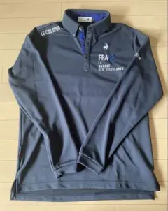 le coq sportif ネイビー 長袖ポロシャツ Lサイズ