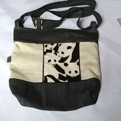 パンダ柄　ショルダーバック　ハンドメイド
