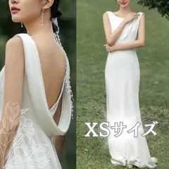ウェディングドレス　結婚式　前撮り　二次会　XSサイズ　シンプル　オシャレ