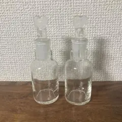 ガラス瓶 コレクション／くすり瓶 タイプ Ｂ　２本セット