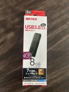 BUFFALO USBメモリ 8GB RUF3-WB86-BK
