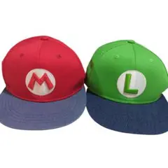 ２コセット USJ マリオとルイージ キャップ