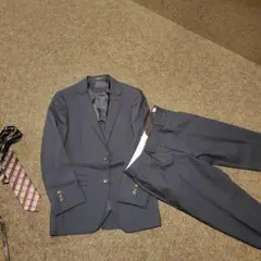 COMME CA MEN ビジネススーツ セットアップ CERRUTI　紺