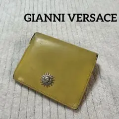 【レア】GIANNI VERSACE ジャンニヴェルサーチイエロー 二つ折り財布