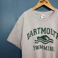 USA古着　DARTMOUTH オーバーサイズTシャツ　カレッジ　スポーツ　水泳