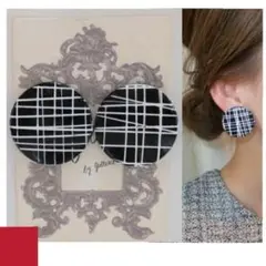 679＊モノトーン ペイント ラウンド 大人可愛い 高見え プチプラ 個性的
