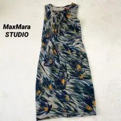 MaxMara STUDIO ボタニカル柄ワンピース
