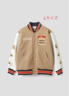 Ｌ　マクドナルド　スタジャン ビッグマック　ブルゾン　グラニフ graniph グラニフ マクドナルド スタジャン ビッグマック - メルカリ