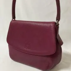 HIROFU ヒロフ ショルダーバッグ ハンドバッグ 肩掛け可 フラップ シボ革