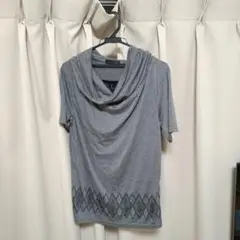 SPINASH フード付きグレーTシャツ L