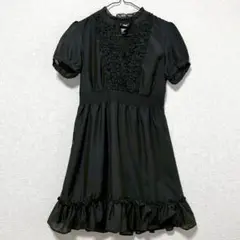 H&M⭐️(34) ワンピース フリル Vネック シャーリング 低身長 小柄