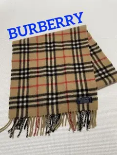 バーバリー BURBERRY マフラー チェック カシミヤ100%