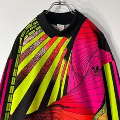 希少 adidas トレフォイル ロゴ 襟付き ヴィンテージ ゲーム シャツ
