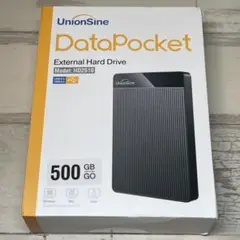 【新品未開封】UnionSine 外付けHDD 500GB 【ブラック】