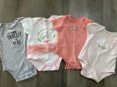 ベビーロンパース 0-6M　4点セット　女の子