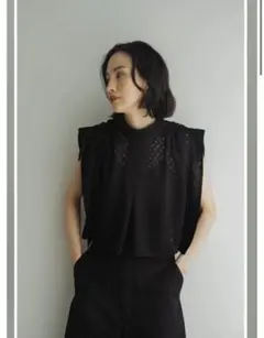 2way drost lace blouse black