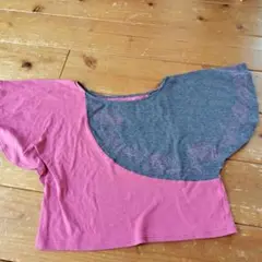 チャコットバレエトップス ピンクグレー