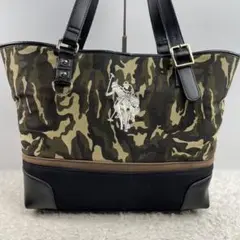 ✨美品✨U.s.POLO ASSN ポロ トートバッグ 迷彩 カモフラージュ
