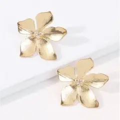 ゴールド ウエディング ブライダル ピアス アクセサリー 花 パーティー