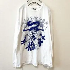 BIAS DOGS バイアスドッグス　ロンT XL 白　長袖