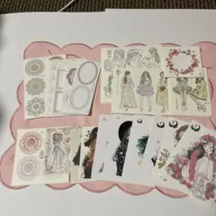 女の子ステッカー.GGAGGONGステッカー.メモ　100枚