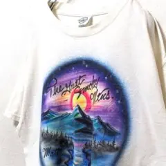 デルタ グレートスモーキーマウンテンズ Tシャツ ホワイト 白 古着