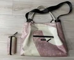 FREITAG　フライターグ　peggy トート FREITAG◇PEGGY/2way/トートバッグ/PVC/YLW/総柄/角擦れ/破れ
