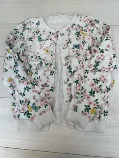花柄カーディガン クリーム色　H&M