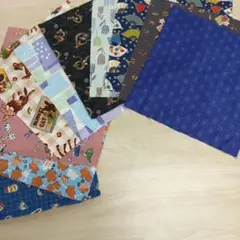 ★A73★カットクロス/プリント生地/国産/25cm×25cm/10点