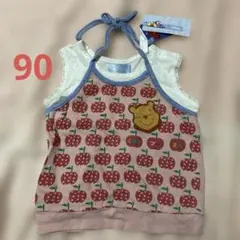 プーさん 重ね着風タンクトップ サイズ90 ディズニーDisney