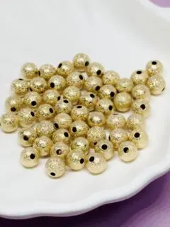 No. 35. ゴールドビーズ　6ミリ 30粒