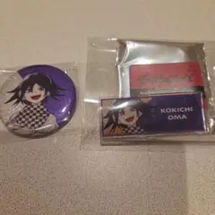王馬小吉 ダンガンロンパ タワーレコード 缶バッジ ネームプレート