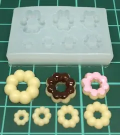 【ドーナツ　ポンデリング　7サイズ】シリコンモールド　型　ミニチュアフード