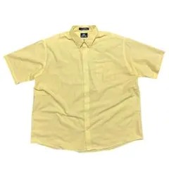 90s STAFFORD 半袖シャツ イエロー ボタンダウン 20