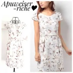 定価￥23,760未使用♡アプワイザーリッシェ フラワー柄ワンピース S