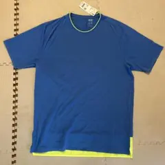 UNIQLO ドライEX Tシャツ Lサイズ 青