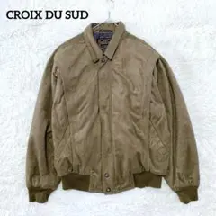 【クロワデュスュド】ジップアップブルゾン(XL)大きいサイズ スタンドカラー