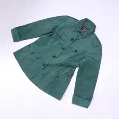 Leilian レリアン フェイクスウェード グリーン ジャケット