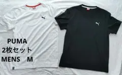 【PUMA】Tシャツ　スポーツ　2枚セット　Мサイズ　白　黒